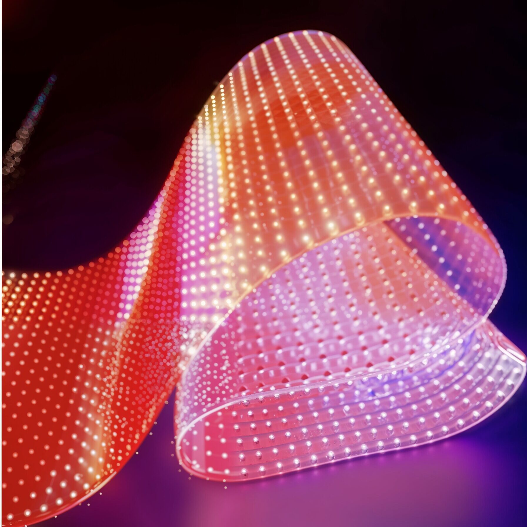 Home freepik photo a flexible led strip with a gradient of red 12303